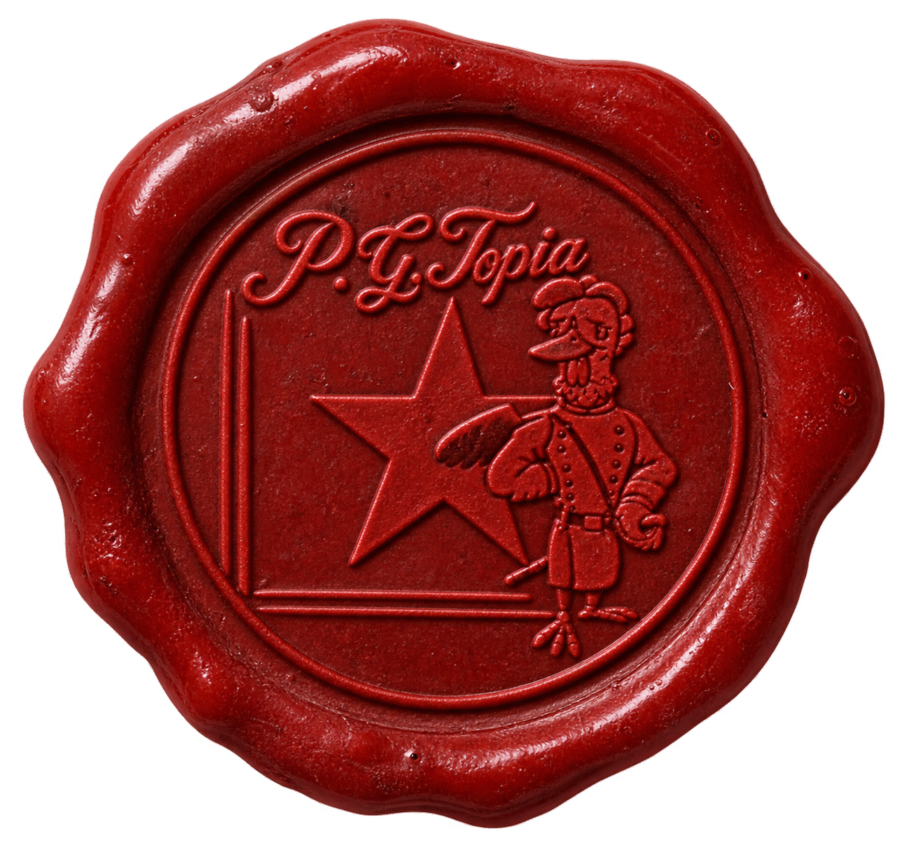 P.G.Topia red wax seal